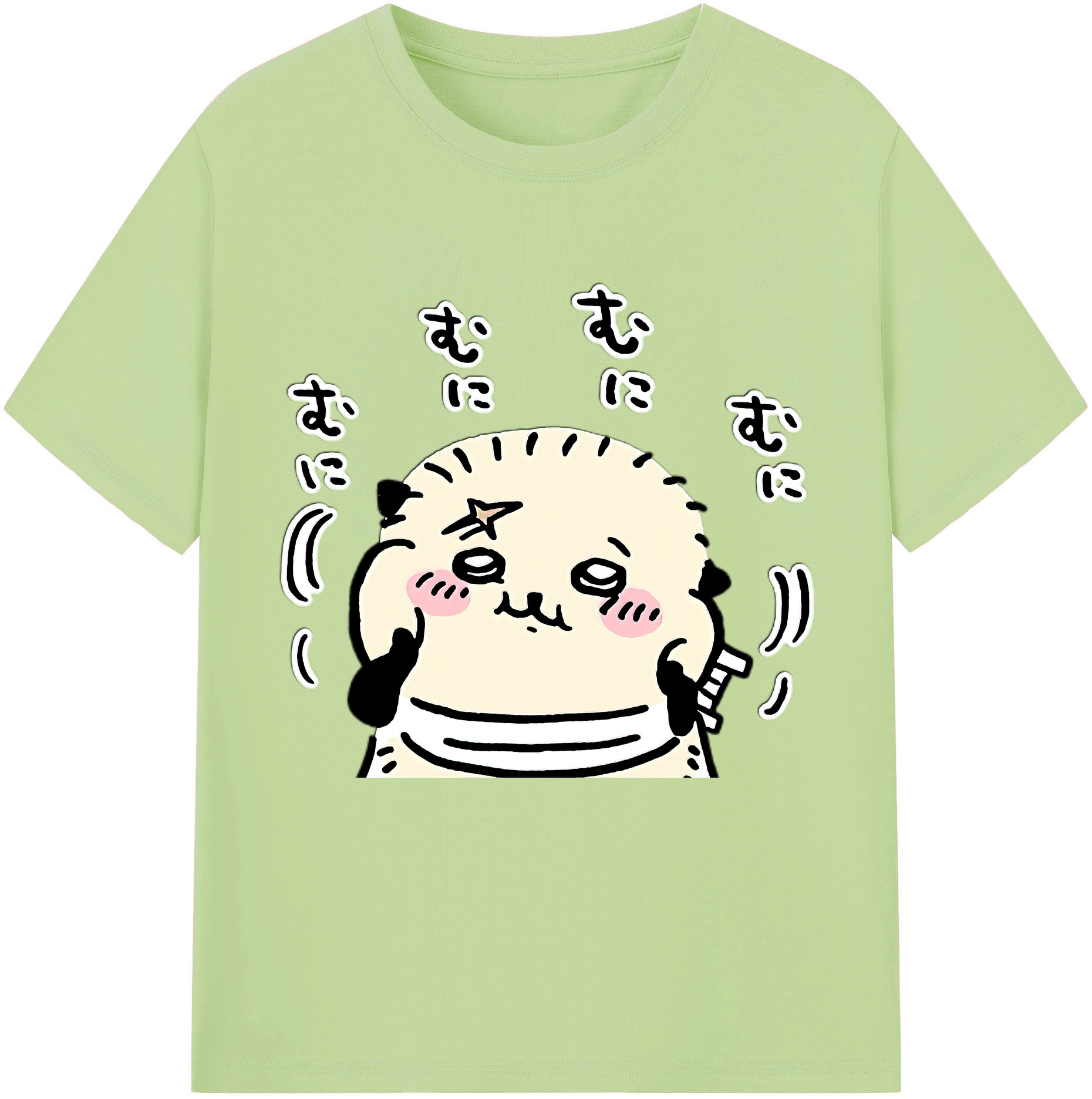 （画像用） ちいかわ ラッコ Chii-kawa Sea otter 綿100％半袖Tシャツ（フロントプリント）